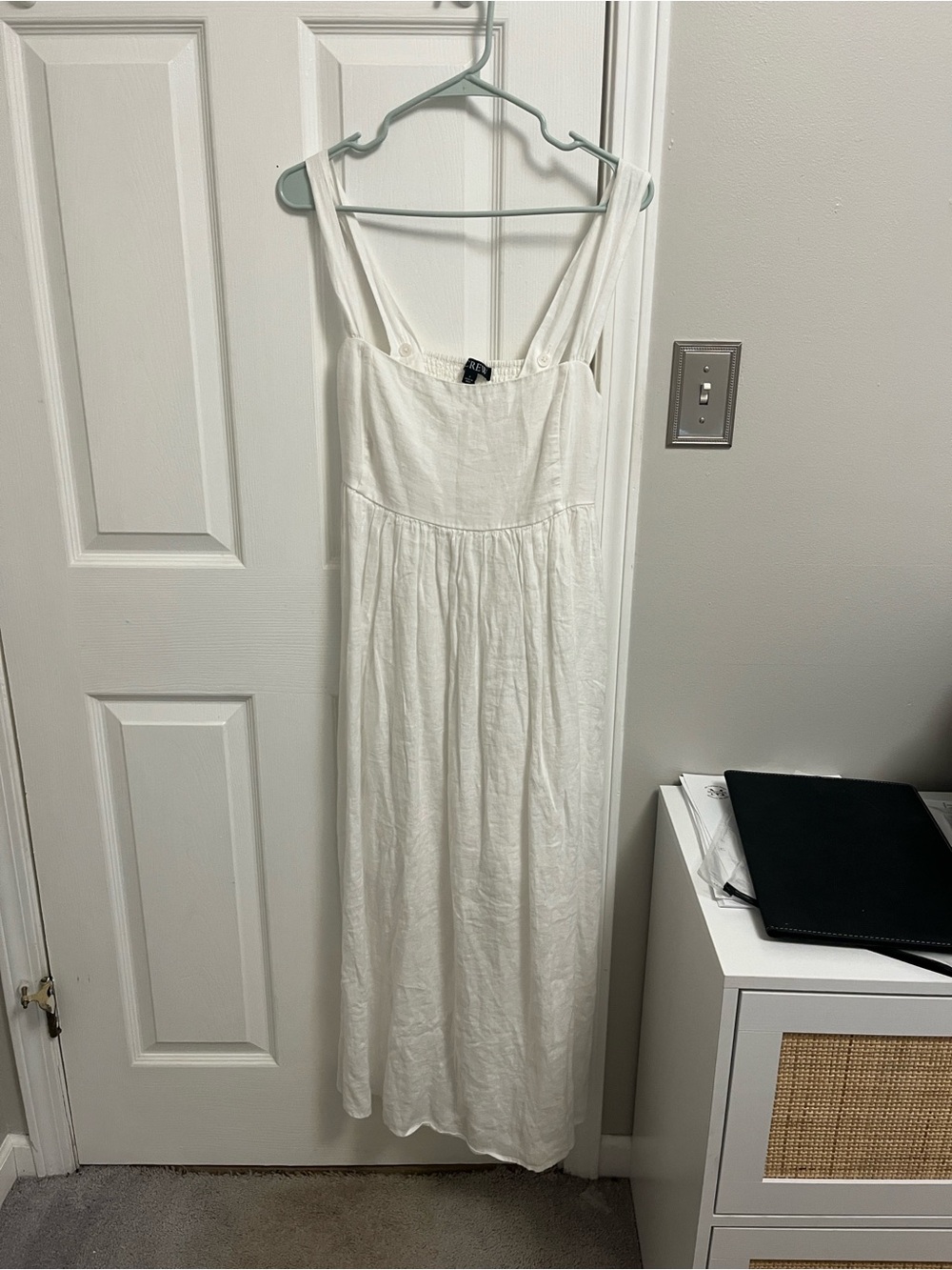 White Linen Maxi Sundress Jcrew